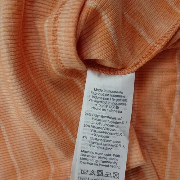 Madewell Tank Top Ribbed Westville Sweet Tulip Stripes Size L - Picture 8 of 8